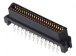 SCSI туташтыргычы CN түрү пластикалык аял Striaght PCB орнотуу 50 Pins